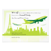 We're Off Moving Party Invitation