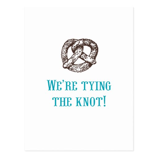 We're tying the knot! Postcard