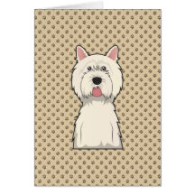 West Highland West Terrier Cartoon Greeting Cards