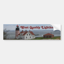 West Quoddy Lighthouse Bumper Stickers