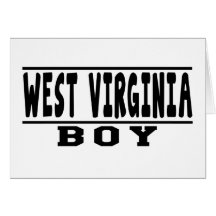 West Virginia Boy Designs Greeting Card