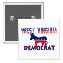 West Virginia Democrat Button