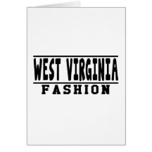 West Virginia Fashion Designs Greeting Card