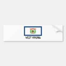 West Virginia Flag Bumper Sticker