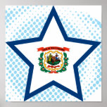 West+Virginia Star Print