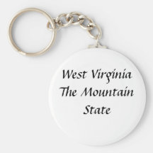 West Virginia The Mountain State Keychain