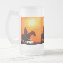 Western Cowboy Beer Mug