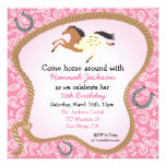 Western Cowgirl Horse Party Invitation