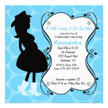 Western Pregnant Mama to Be Baby Shower Invitation