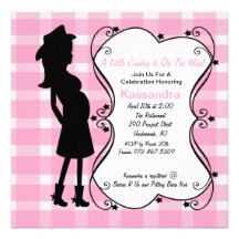 Western Pregnant Mama to Be Baby Shower Invitation