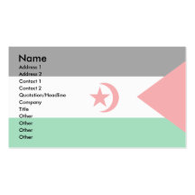 Western Sahara Flag Business Card