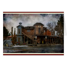 Western Town Card