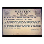 Western Union Post Card