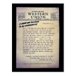 Western Union Postcards