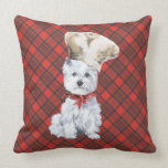 Westie on Tartan PILLOW