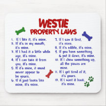 WESTIE Property Laws 2 Mousepad