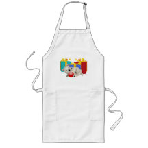 Westie Puppy Christmas Playtime Aprons