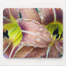 wet tiger lily mousepads