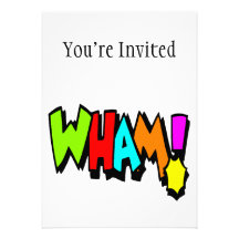 Wham! Personalized Invitation