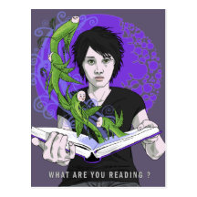 What Are You Reading Postcard
