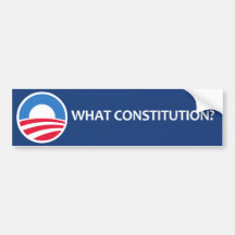 What Constitution? Bumper Sticker