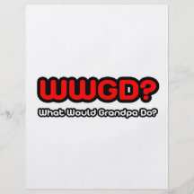 What Would Grandpa Do? Personalised Flyer