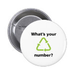 What's Your Number? Pinback Buttons