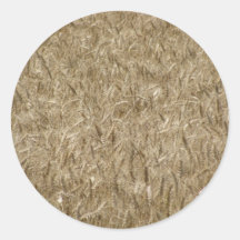 Wheat Round Sticker