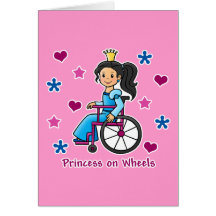 Wheelchair Princess Cards