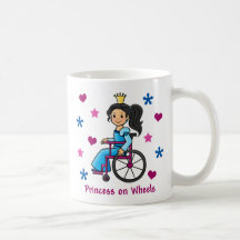 Wheelchair Princess Coffee Mugs