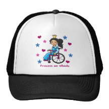 Wheelchair Princess Trucker Hats