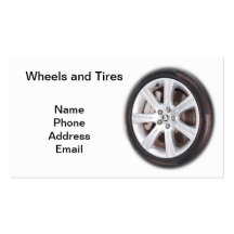 Wheels and Tire Sales Business Cards