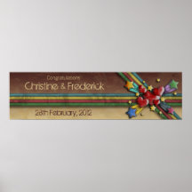 When Hearts Collide, decorative horizontal banner Print