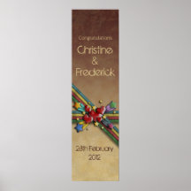When Hearts Collide, decorative vertical banner Poster