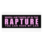 When I Am Taken Up In The Rapture... Photo Cards