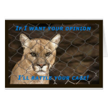 When I want your opinion... Cards