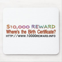 wheres the birth certificate mouse mats
