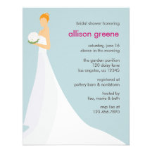 Whimsical Bridal Shower Card Custom Invites