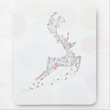 whimsical doodles christmas reindeer mouse pads