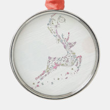 whimsical doodles christmas reindeer christmas ornaments