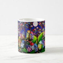Whimsical Houses Trees Fun Mug