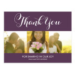 WHIMSICAL SCRIPT | WEDDING THANK YOU POSTCARD