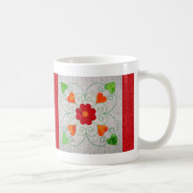 Whimsy Hearts Quilt - Block #2 Coffee Mug