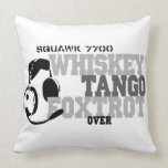 Whiskey Tango Foxtrot - Aviation Humor Pillow
