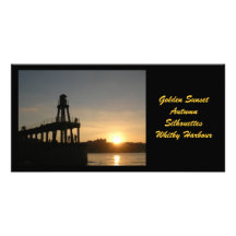 Whitby Sunset Photocard Customized Photo Card