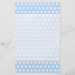 White and Blue Polka Dot Pattern. Spotty. Flyer