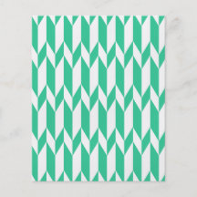 White and Green Abstract Graphic Pattern. Flyer Design
