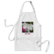 white azalea bloom aprons