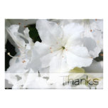 White Azalea - Thanks Personalized Invitations