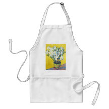 White Azaleas in a Pot Claude Monet Aprons